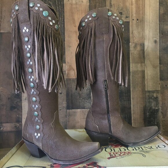 Old Gringo Yippee Kiyay Ashlynn YL298-1 Cowboy Boots Womens 7 B - Picture 5 of 12